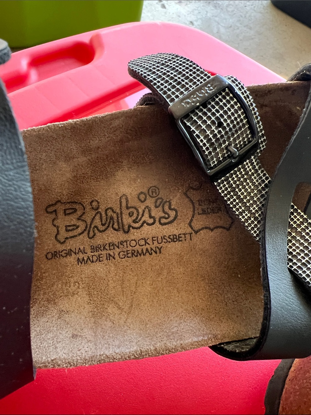 Black womens birkis sandals 38 or 7 - Picture 5 of 8